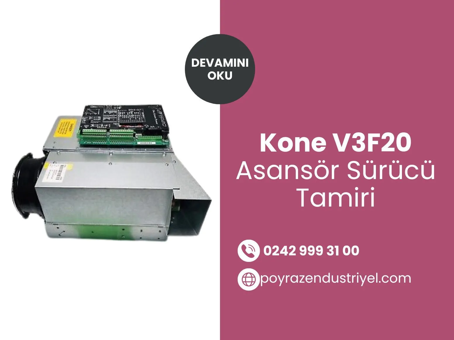 Kone V3f20 Asansör Sürücü Tamiri